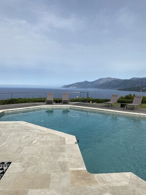 Pool - Exceptional villa with panoramic sea view and swimming pool (Saint-Florent)
