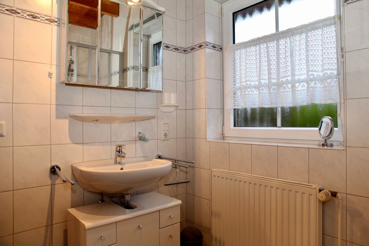 Een douche, een haardroger