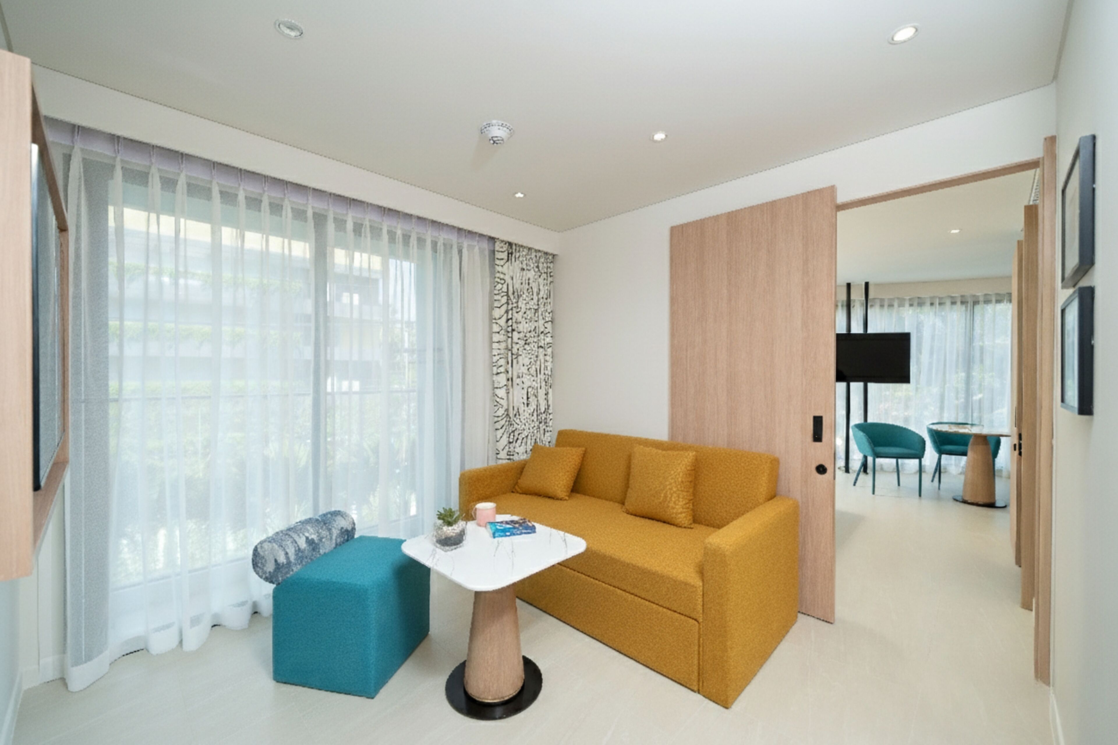 Suíte, 1 cama de casal e sofá-cama | Roupas de cama premium, frigobar, cofres nos quartos, cortinas blackout