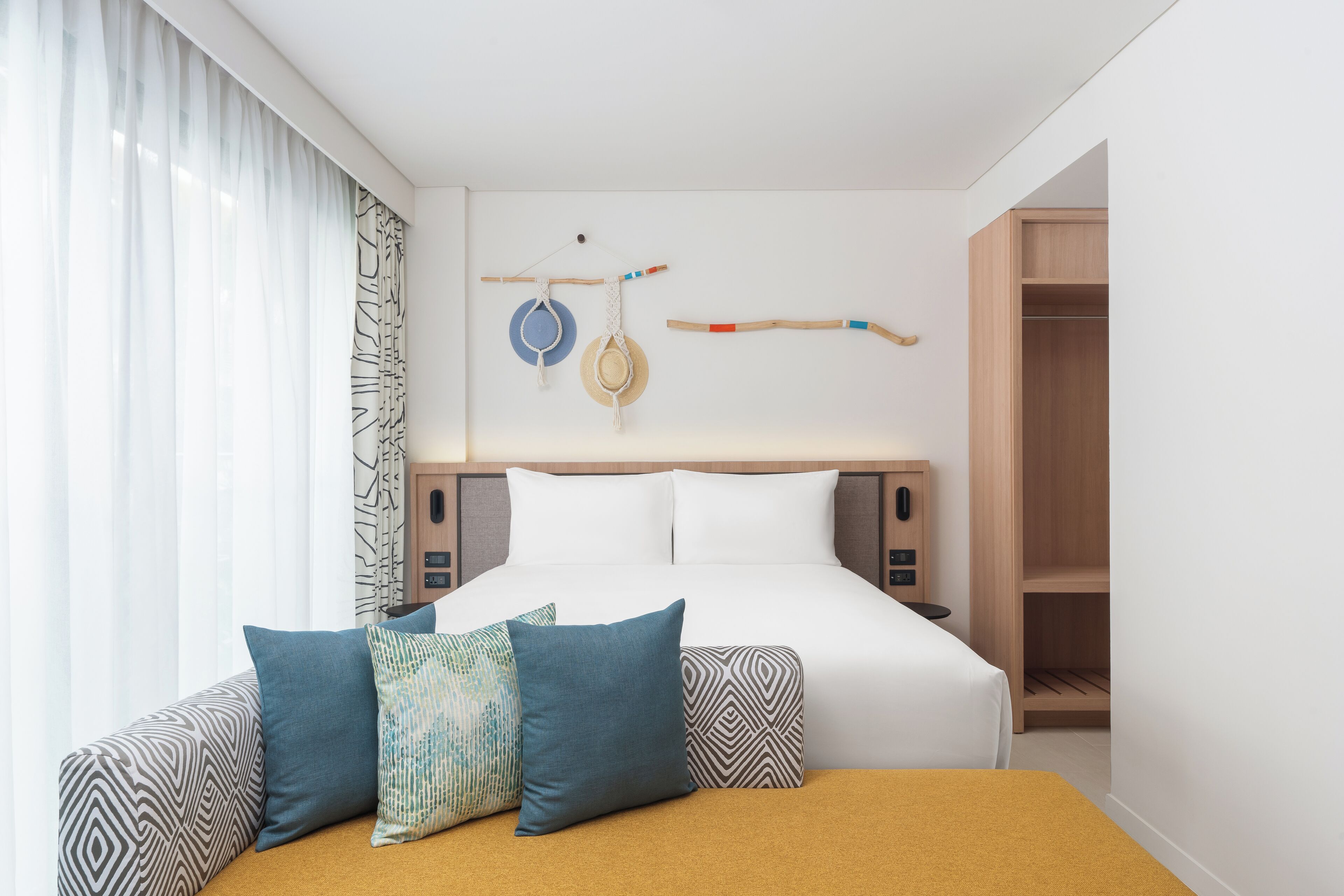 Quarto família, várias camas | Roupas de cama premium, frigobar, cofres nos quartos, cortinas blackout