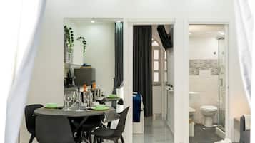 Lägenhet Superior - utsikt mot staden | Restauranger