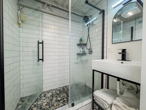 Hair dryer, towels, soap, toilet paper - Spacious 3-bedroom Comfort Urban Chicago loft house (Chicago)
