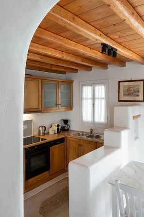 Private kitchen - Mykonos pool house 3 shared pool - My rental Homes (Mykonos)