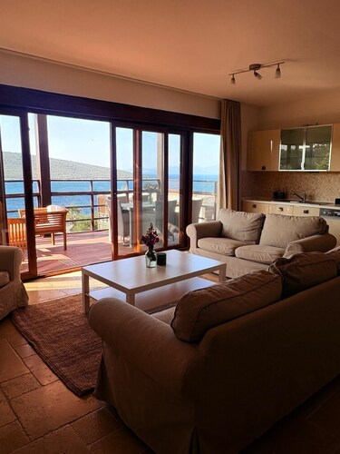 Furnished, Seasonal Rental Apartment with Private Pier in Bodrum Hebil Bay