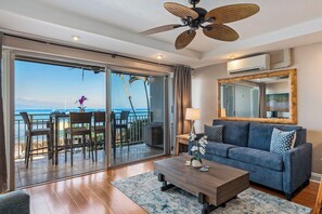 Smart TV - SUMMER SALE! Oceanfront 1BR with Lanai, Pool & Island Views - Lahaina Roads 209 (Lahaina)