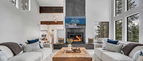 Smart TV, fireplace, offices