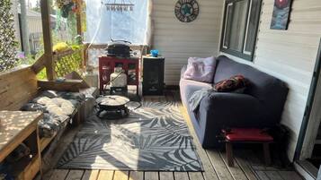 Mobile Home, 1 Bedroom, Smoking, Patio | Balkoni