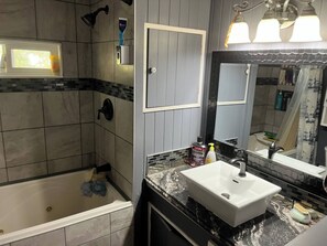 Mobile Home, 1 Bedroom, Smoking, Patio | Bathroom - Rustic Suite in Small Town Alberta Canada 🍁 (Penhold)