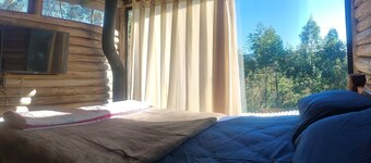 Log cabin from Borussia, with heated bathtub.