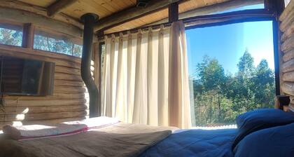 Log cabin from Borussia, with heated bathtub.