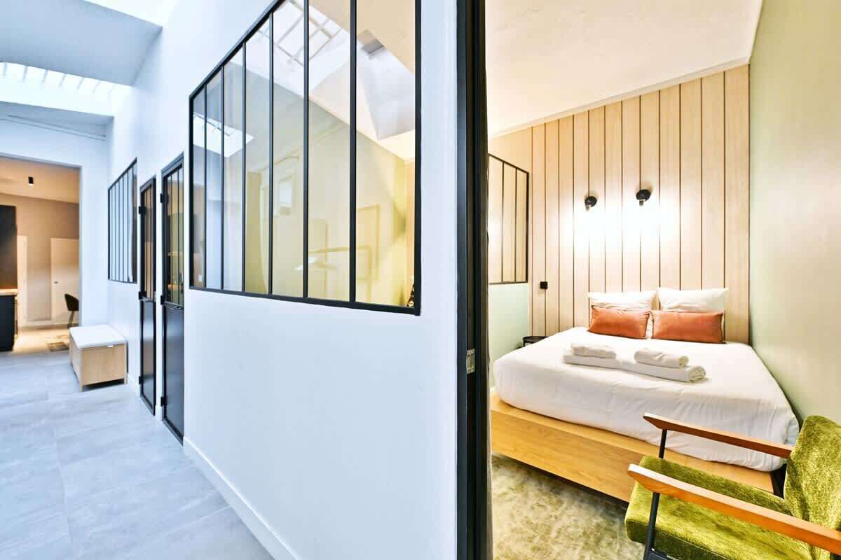 2 chambres, fer et planche à repasser, Wi-Fi, literie fournie