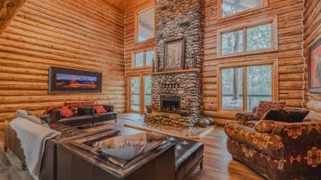 Cabin, Multiple Beds, Patio, Mountain View (Wilderness Club Lodge) | Living area