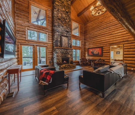 Cabin, Multiple Beds, Patio, Mountain View (Wilderness Club Lodge) | Living area. Wilderness Club Lodge For 25