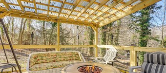 Gazebo, Fire Pit! Woodsy Cabin By Black Rock Mtn