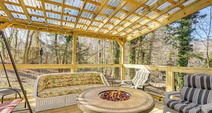 Gazebo, Fire Pit! Woodsy Cabin By Black Rock Mtn