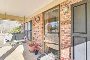 Interior - Porch & Fireplace! 150-acre Noxapater Retreat (Noxapater)