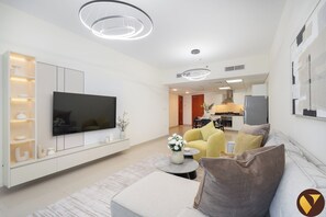 Luxury Apartment, City View | Living area - Vogue Park Tower near DIFC Metro Station (Dubai)