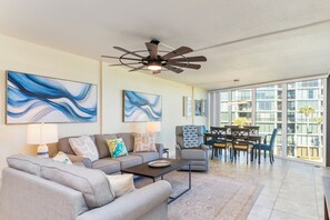 Smart TV, printers - Newly Updated ocean View 2-Bedroom Condo, Steps to the Beach! (Saint Augustine)