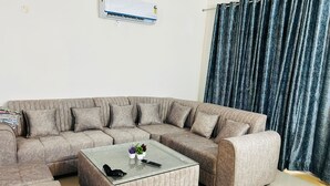 Apartment, 3 Bedrooms, Accessible, Smoking | Living room - Experience Comfort, Space, and Privacy at Stay Royal Landran 3 BHK (Mohali)