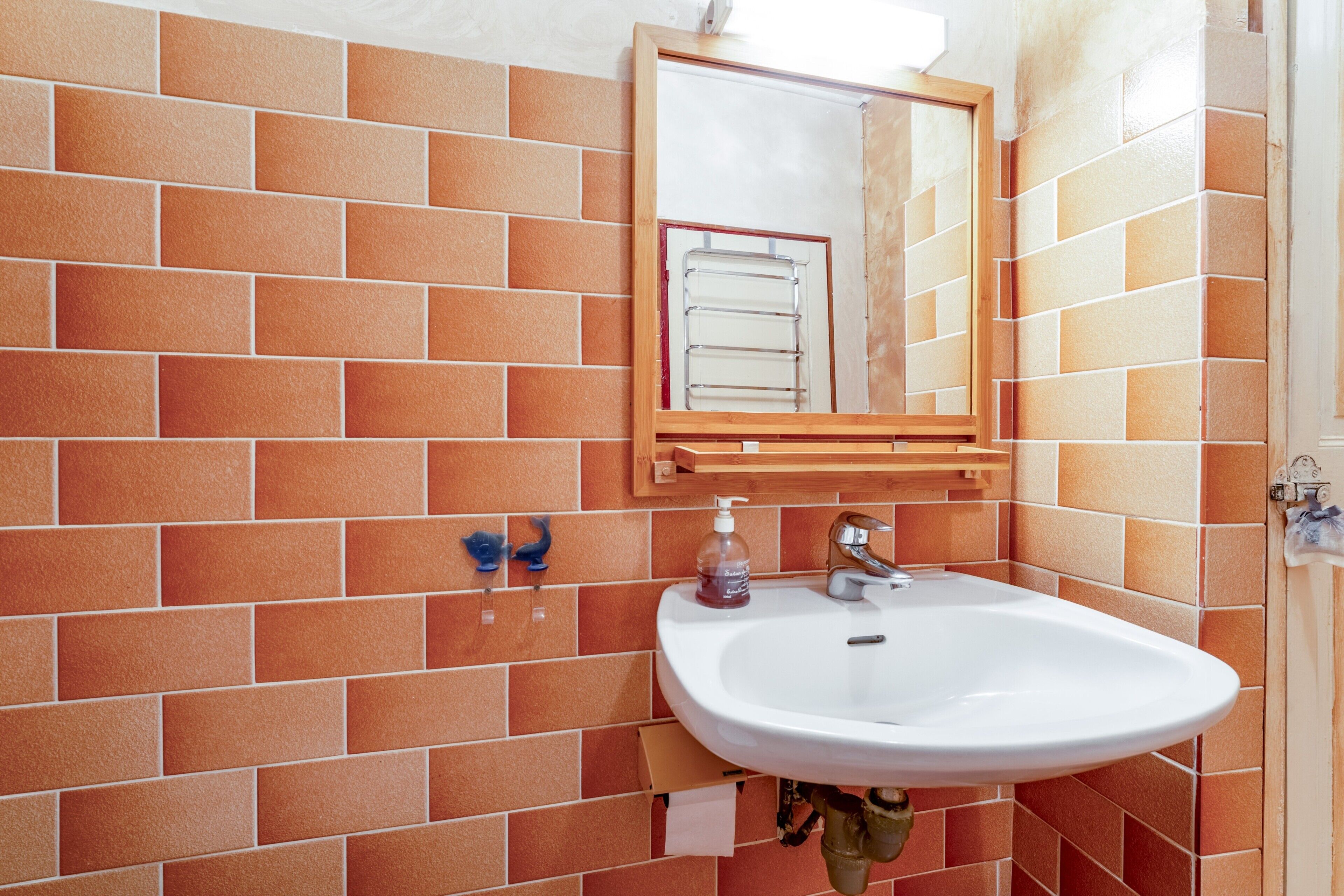 Douche, serviettes fournies