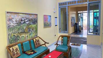 Sitteområde i lobbyen