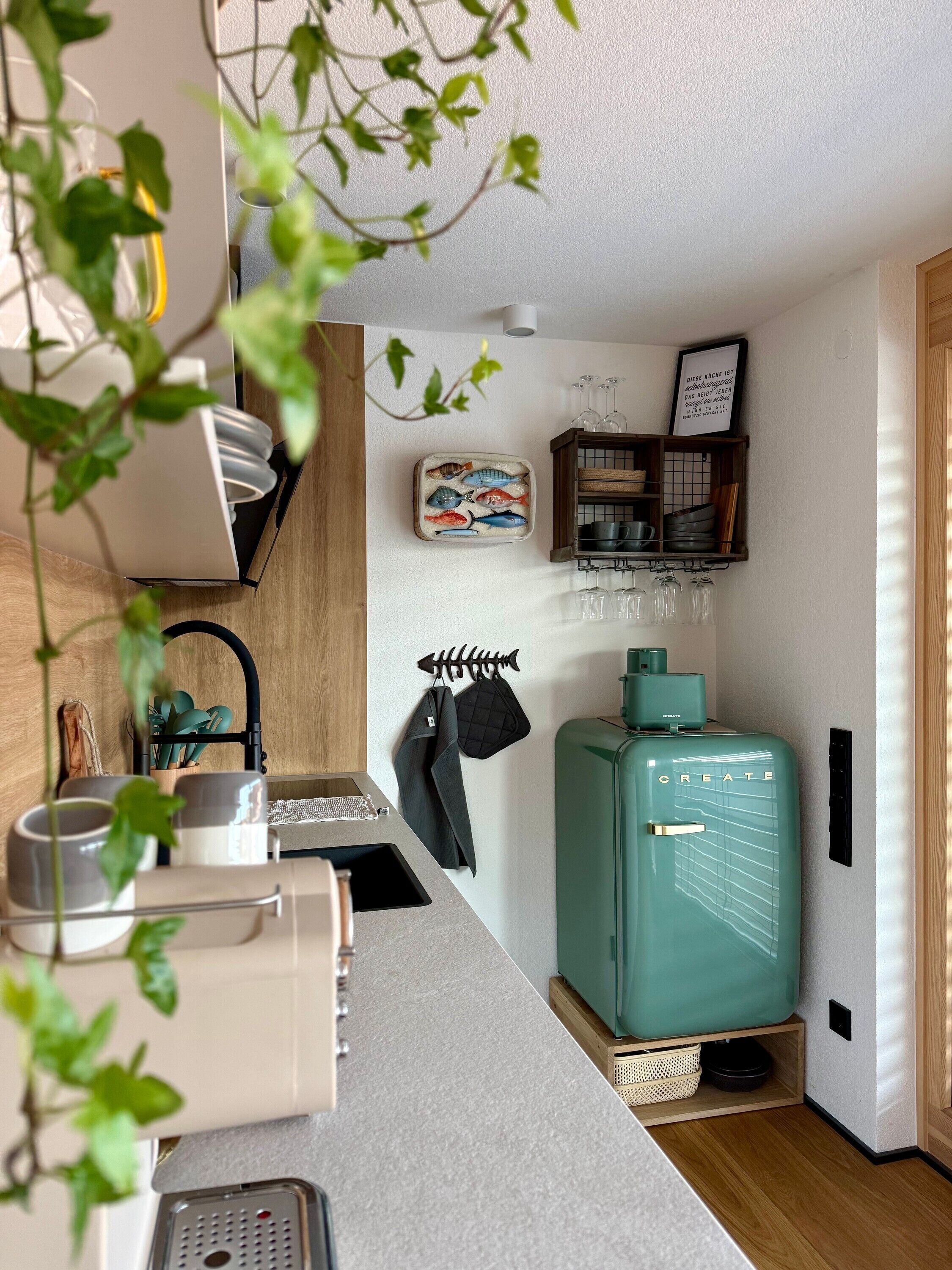 Kjøleskap, ovn, kokeplater og oppvaskmaskin