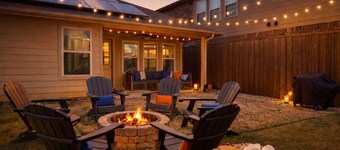 Modern 3BR Home with Fire Pit Near Frisco, Little Elm & Denton