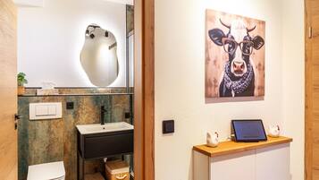 Dusche, Haartrockner, HandtĂŒcher