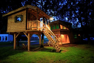 Wooden Lodge Victor de Vos | Slapen in een echte boomhut!