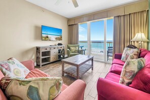 TV - 🏖️Large Balcony with Stunning Gulf Views | Pool | Calypso 2-404🏖️ (Panama City Beach)