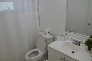 Shower, hair dryer, soap - Newly furnished 2BD Apartment in Hallandale Beach (Hallandale Beach)