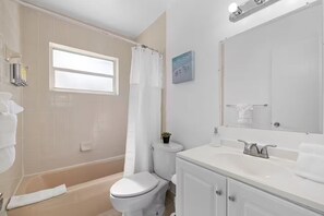 Shower, hair dryer, soap - Newly renovated Studio Apartments by the Beach! (Hallandale Beach)