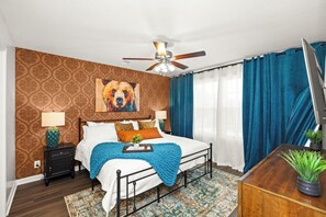 3 soveværelser, skrivebord, strygejern/strygebræt, gratis Wi-Fi