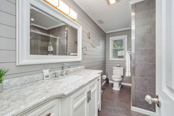 Hair dryer, towels - Coco Cottage: Dog-Friendly Bungalow in Quiet, Walkable Neighborhood (Oak Island)