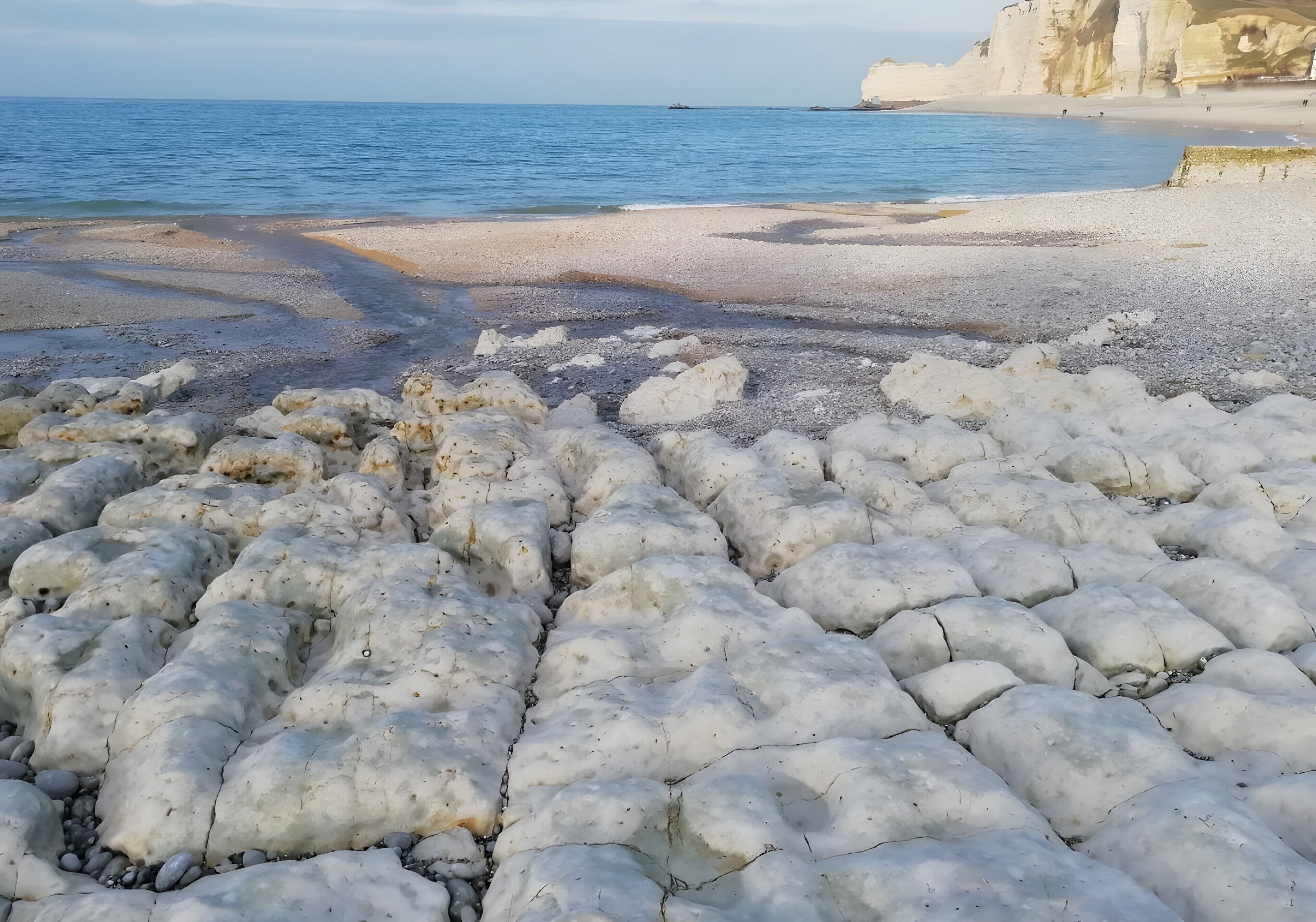 Vlak bij het strand