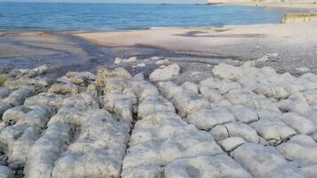 Vlak bij het strand