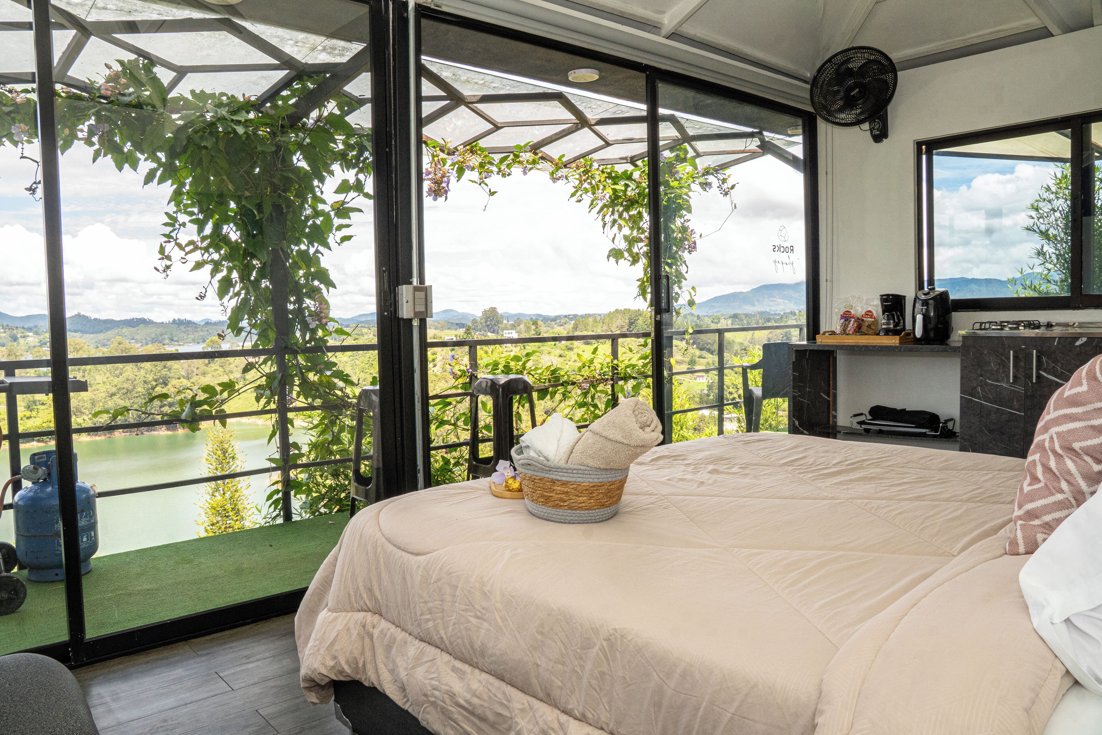 Exclusive Double Room, Balcony, Garden View | Premium bedding, laptop workspace, free WiFi, bed sheets