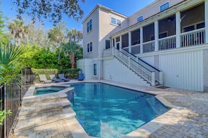 Indoor pool, a heated pool