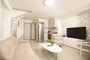 Superior Villa, Balcony, Sea View | Living area - Aquaris (Hanioti)