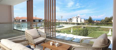 Villa Supérieure, balcon, vue mer | Vue depuis le balcon