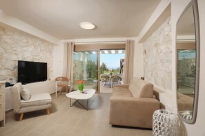 Superior Villa, Balcony, Sea View | Living area - Aquaris (Hanioti)