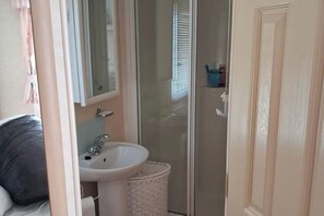 Shower, hair dryer