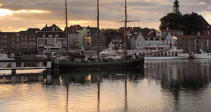 Ländliche Idylle am Dorfrand mit weitem Blick, nicht weit von Kappeln