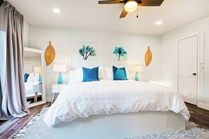 4 habitaciones, escritorio, tabla de planchar con plancha y wifi gratis 