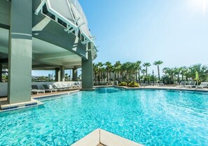 A heated pool - Dolphin Views! Laketown Wharf - 7th Floor! (Panama City Beach)