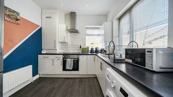 Microwave, oven, stovetop, toaster