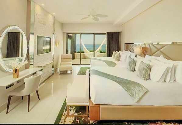 2 bedrooms, in-room safe, iron/ironing board, WiFi