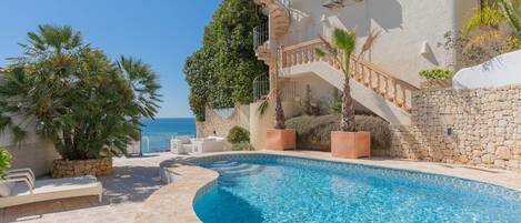 A heated pool