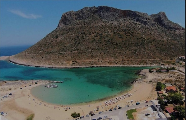 Beach - Seaview Villa with private pool,180m from the sea (Stavros)