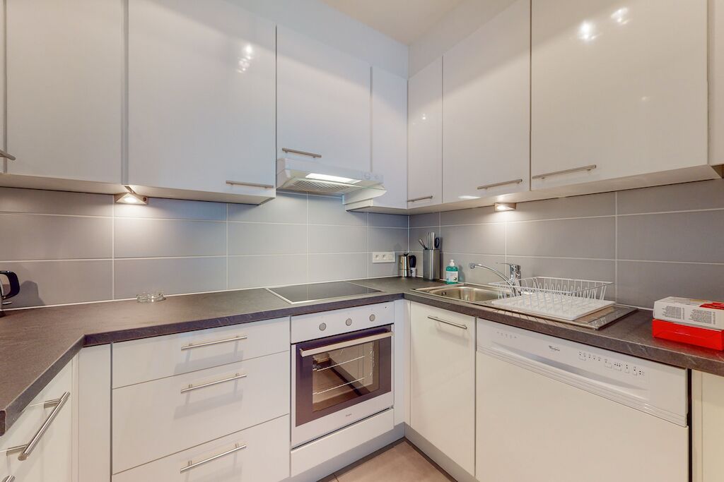 Mikrovågsugn, ugn, spishäll och diskmaskin